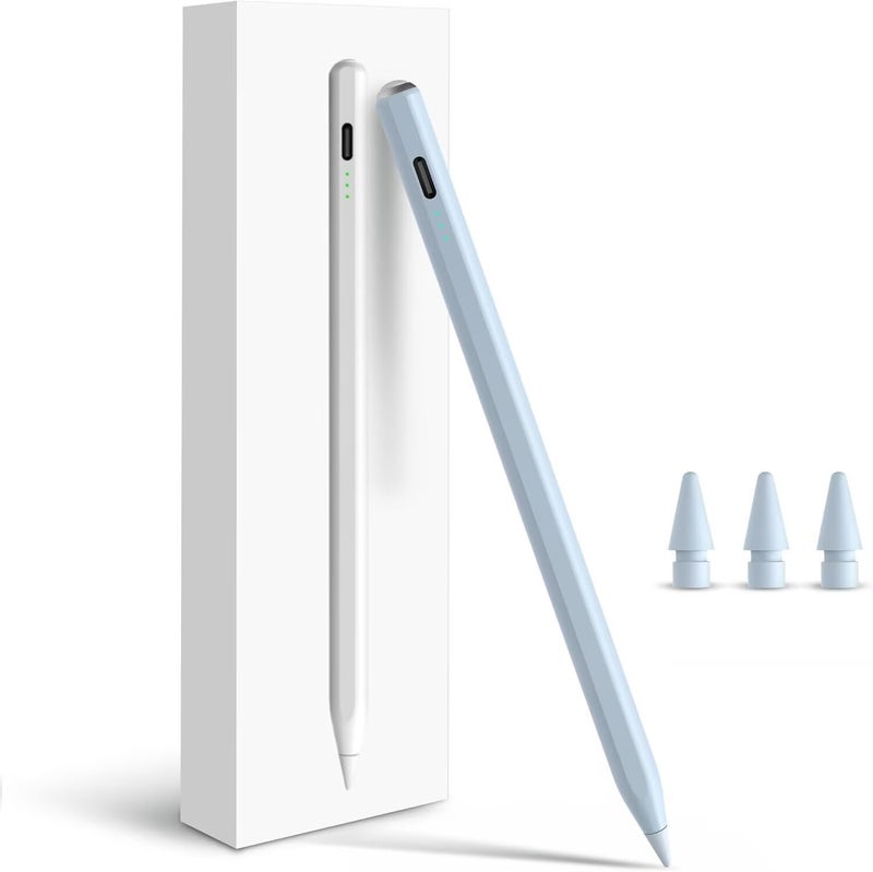 Penlike Pencil for Apple iPad A16 10th Generation, Fast Charge Stylus Pen for 2025-2018 iPad A16/11-6th Gen, Air 11"/13" M3/M2/5th-3rd, Pro 13"/11"/M4/12.9", Mini A17 Pro/6/5th Palm Rejection Tilt Sensitivity - Image 1